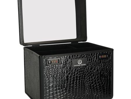 IMPERIAL RIDING GROOMING BOX IRHSHINY   BLACK BLACK CROCO For Sale