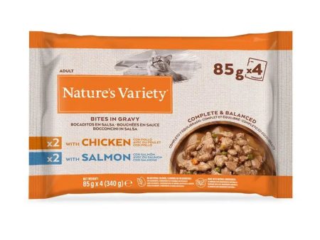 Nature s Variety Pedaços em Molho Multipack Frango & Salmão | Wet (Saqueta) | 4 x 85 g For Sale