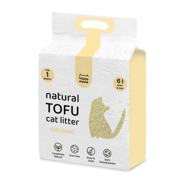 Happy Meow Areia Tofu Aglomerante 6 L - Original Discount