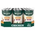 Winalot Adult Wet Dog Food Can with Chicken in Jelly 12x400g Online Sale