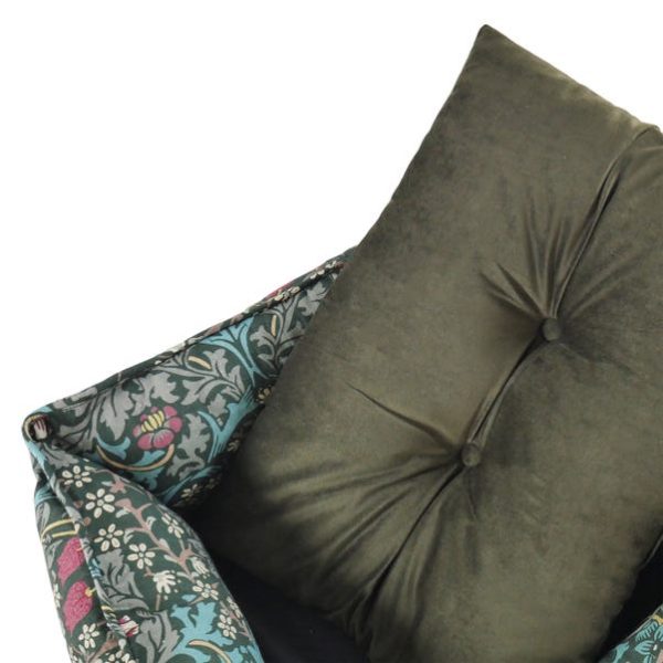 William Morris Square Dog Bed Blackthorn Print For Sale