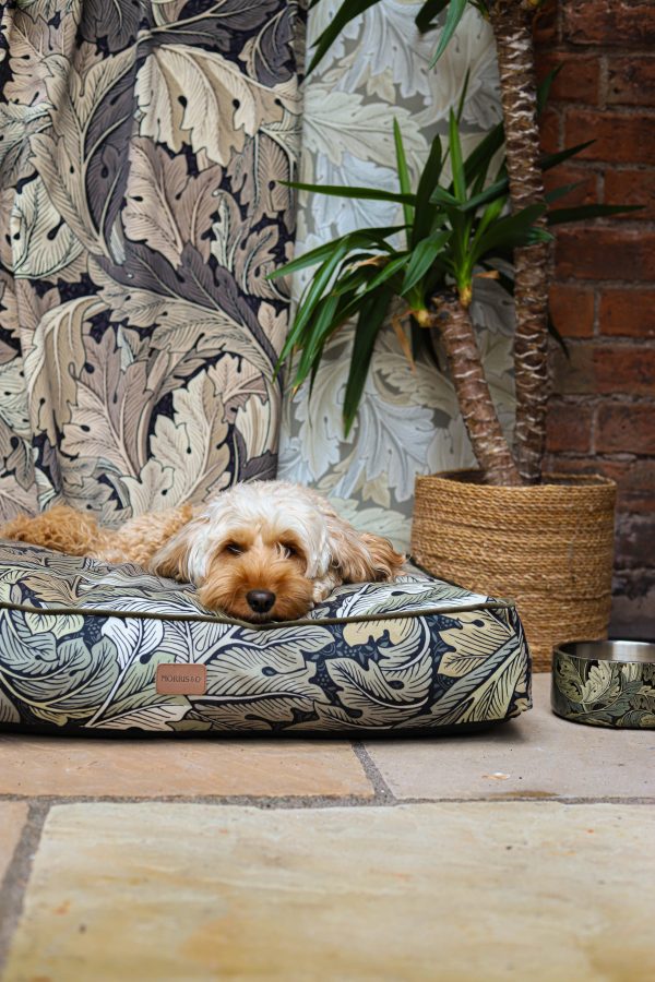 William Morris Square Dog Bed Acanthus Print Online