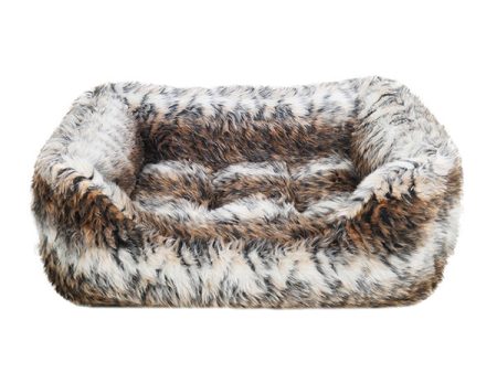 40 Winks Brown Cosy Fur Print Square Online now