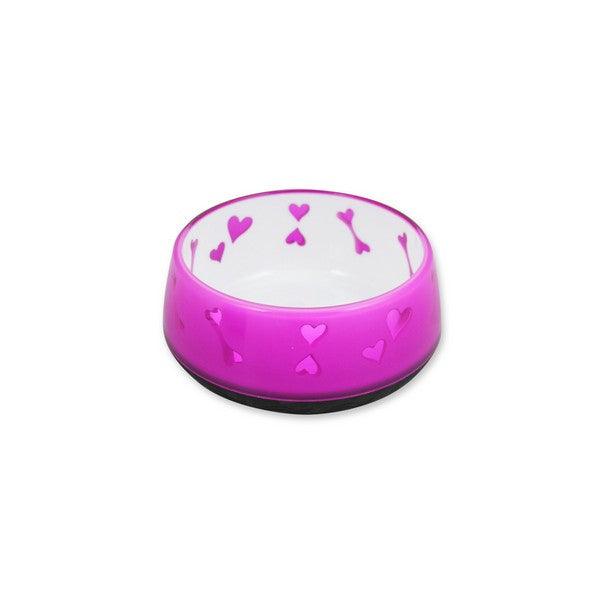 All For Paws Anti Slip Dog Bowl Pink Hearts Sale