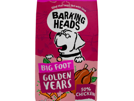 Barking Heads Big Foot Golden Years Chicken, 12kg Supply