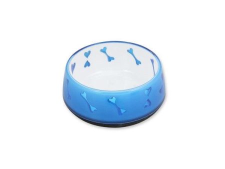 All For Paws Anti Slip Dog Bowl Blue Hearts Discount