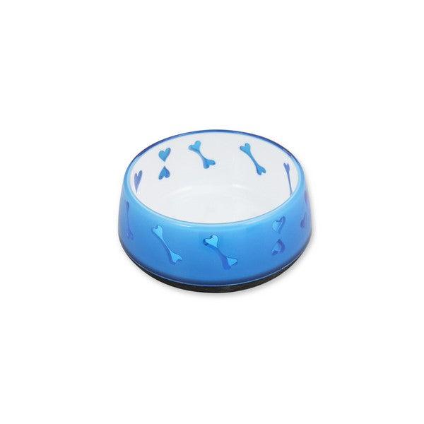 All For Paws Anti Slip Dog Bowl Blue Hearts Discount