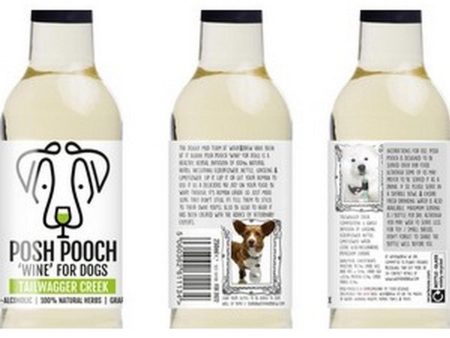 Woof & Brew Posh Pooch Wine For Dogs Pethouse White 250ml For Sale