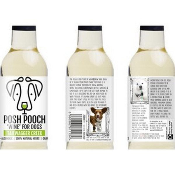 Woof & Brew Posh Pooch Wine For Dogs Pethouse White 250ml For Sale