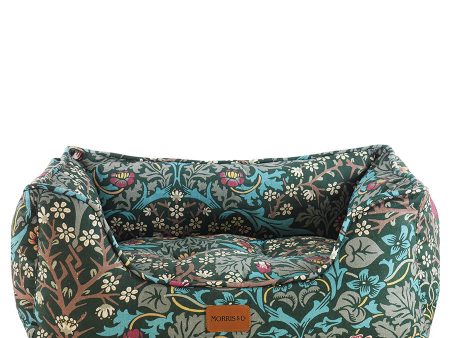 William Morris Square Dog Bed Blackthorn Print For Sale