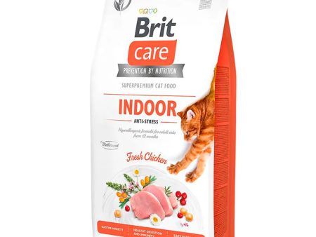 Brit Care Cat Grain Free Indoor Anti-Stress - Frango e Ervilhas For Cheap