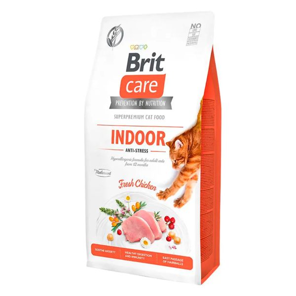 Brit Care Cat Grain Free Indoor Anti-Stress - Frango e Ervilhas For Cheap